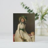 Madame Pierre Seriziat mit ihrem Sohn, Emile Postkarte (Stehend Vorderseite)