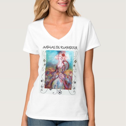 MADAME POMPADOUR, Elegante Schönheitsmode T-Shirt (Vorderseite)