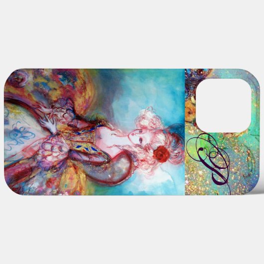 MADAME POMPADOUR , ELEGANTES SCHÖNHEITSMONOGRAMM Case-Mate iPhone HÜLLE (Rückseite (Horizontal))