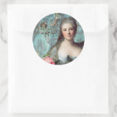 Madame Pompadour Envelope oder Gift Siegel Runder Aufkleber (Tasche)