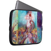 MADAME POMPADOUR goldblau pink Laptopschutzhülle (Vorne Rechts)
