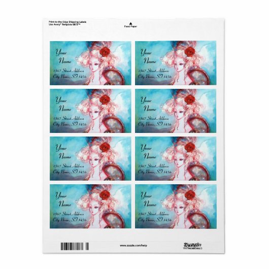 MADAME POMPADOUR, hellrosa blau (Vorne)