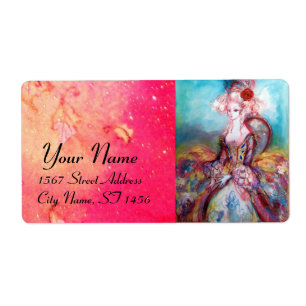 MADAME POMPADOUR, hellrosa, blau grün