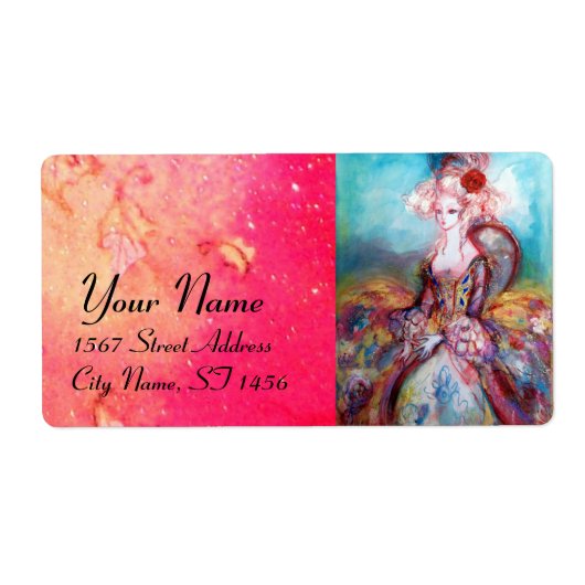 MADAME POMPADOUR, hellrosa, blau grün (Vorne)