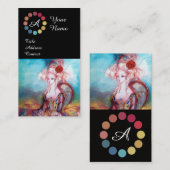 MADAME POMPADOUR MAKEUP ARTIST FARBE PALETTE VISITENKARTE (Vorne/Hinten)