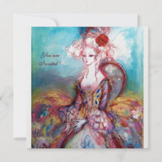 MADAME POMPADOUR,Party für klassische Kostüme Einladung