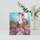 MADAME POMPADOUR,Party für klassische Kostüme Einladung (Stehend Vorderseite)