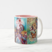 MADAME POMPADOUR / SCHALTFLÄCHE IN GOLD-GLITZERN ZWEIFARBIGE TASSE (VorderseiteRechts)