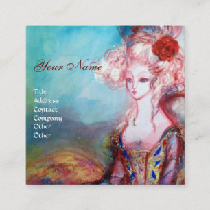 MADAME POMPADOUR Schönheit, Salon, Wellness-Center Quadratische Visitenkarte