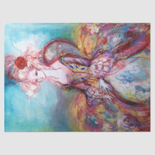 MADAME POMPADOUR SEIDENPAPIER (Vorderseite)