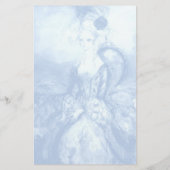 MADAME POMPADOUR, weich-blau-gestapelt Briefpapier (Rückseite)