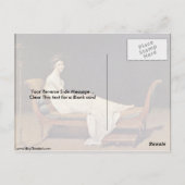 Madame Recamier-Portrait.von Jacques-Louis David Postkarte (Rückseite)