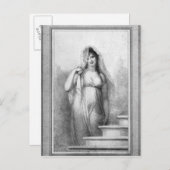 Madame Recamier Postkarte (Vorne/Hinten)
