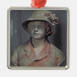 Madame Renoir, 1916 (vielfarbiger Gips) Silbernes Ornament