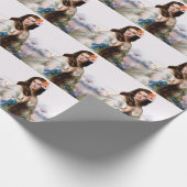 Madame Rimsky mit Wildblumen Geschenkpapier (Ecke)