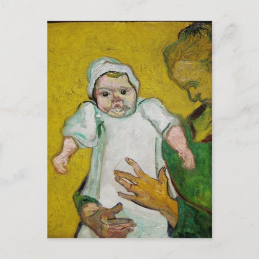 Madame Roulin mit Baby von Vincent Van Gogh Postkarte (Vorderseite)