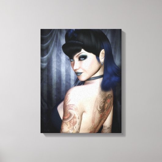 Madame Sophie Vampire Queen Wrapped Canvas Print Leinwanddruck (Vorderseite)