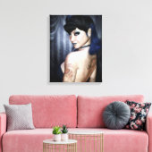 Madame Sophie Vampire Queen Wrapped Canvas Print Leinwanddruck (Insitu (Wohnzimmer))
