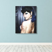 Madame Sophie Vampire Queen Wrapped Canvas Print Leinwanddruck (Insitu (Holzboden))
