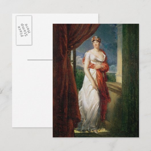 Madame Tallien Postkarte (Vorne/Hinten)