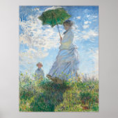 Madame und ihr Sohn von Claude Monet Poster (Vorne)
