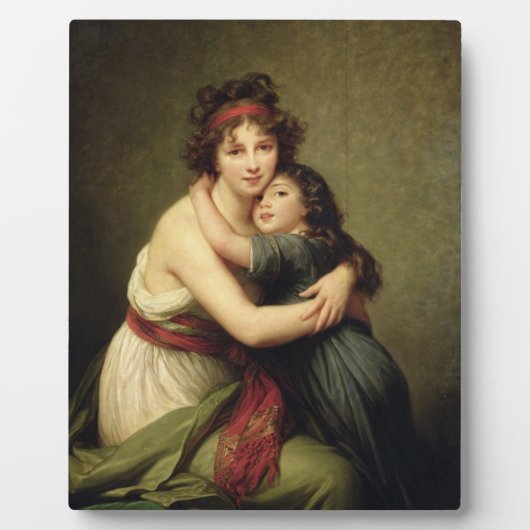 Madame Vigee-Lebrun und ihre Tochter Fotoplatte (Vorderseite)
