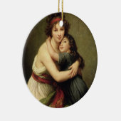 Madame Vigee-Lebrun und ihre Tochter Keramikornament (Rechts)