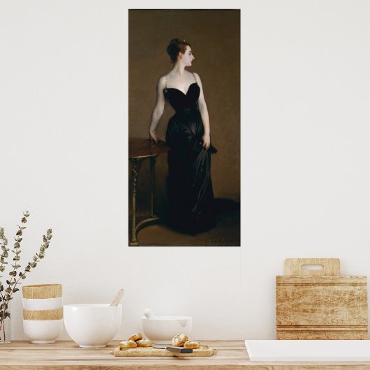 Madame X Canvas Print Poster (Küche)