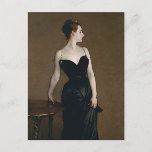 Madame X von John Singer Sargent Postkarte (Vorderseite)