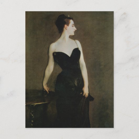 Madame X von John Singer Sargent Postkarte (Vorderseite)