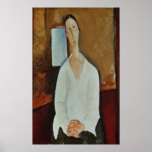 Madame Zborowska mit geklatschten Händen, c.1917 Poster