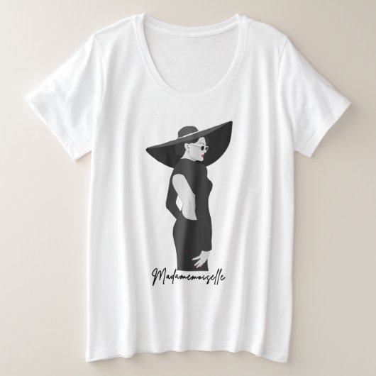 Madamemoiselle Illustration T - Shirt (Design vorne)