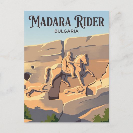 Madara Reiter Bulgarien Postkarte (Vorderseite)