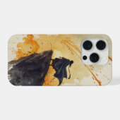 Madara Uchiha – Kinematisches Aquarell iPhone Hülle (Rückseite (Horizontal))