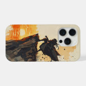 Madara Uchiha – Kinematisches Aquarell iPhone Hülle (Rückseite (Horizontal))