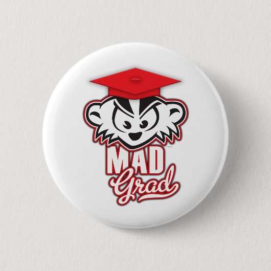 MadBadger WÜTENDER Absolvent Button (Vorderseite)