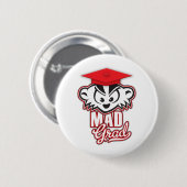 MadBadger WÜTENDER Absolvent Button (Vorne & Hinten)