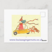 MadCatWoman Schals in der Wäsche Postkarte (Rückseite)