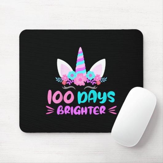 Mädchen 100. Schultag des Schullichters Mousepad (Mit Mouse)