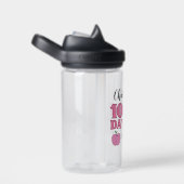 Mädchen 100 Tage Schule Rosa Stift Bow Trinkflasche (rechts)