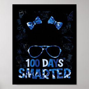 Mädchen 100 Tage Smarter Messy Bun Hair 100 Tage Poster