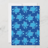 Mädchen 10. Geburtstag Pool Party Einladung (Rückseite)