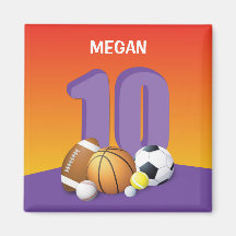 Mädchen 10. Geburtstag Sportbälle