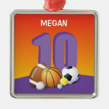 Mädchen 10. Geburtstag Sportbälle