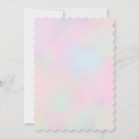 Mädchen 10. Geburtstagsparty Einladung (Rückseite)