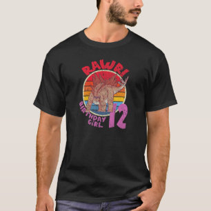 Mädchen 12. Geburtstag I Rawr! Stegosaurus I Famil T-Shirt