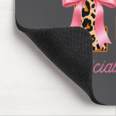 Mädchen 13. Geburtstag Rosa Kokette Schleife Mousepad (Ecke)
