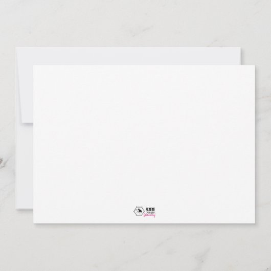 Mädchen 16. Geburtstag Alaska Lizenz Einladung (Rückseite)