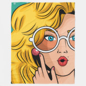 Mädchen #1 fleecedecke (Vorderseite)