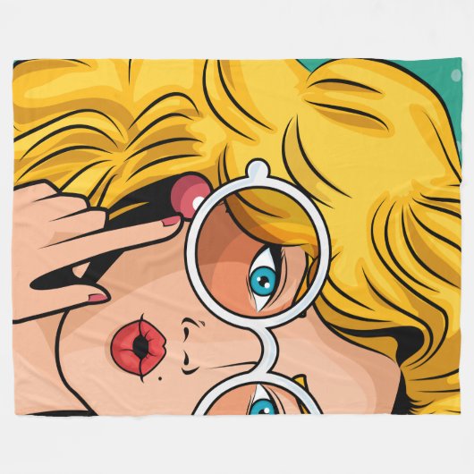 Mädchen #1 fleecedecke (Vorderseite (Horizontal))